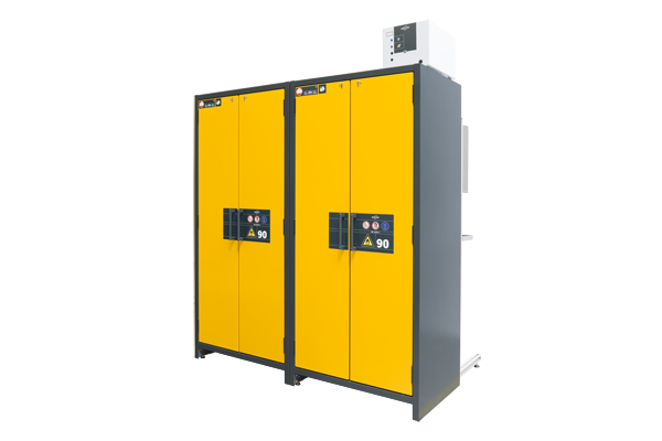 The safety cabinets type 90 ensure a high level of protection in case of fire. A Safe alternative to destillation.